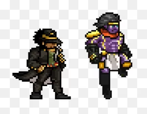 Jotaro Kujo And His Stand Star Platinum Ver - Cartoon Clipart ClipartFlare.com 