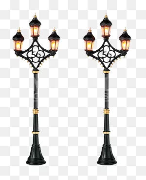 Fifty Six Street Lights - Department 56 Village Accessories Fifty ClipartFlare.com 