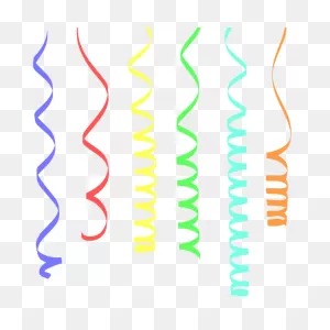 Colorful Streamers | Free PNG-WebP