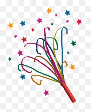 Party Streamers Clipart - Clipart Suggest