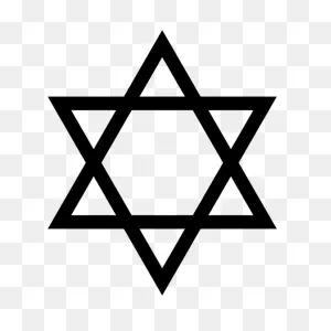 Thin Star Of David Sticker