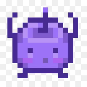 Purple Junimo - Stardew Valley Junimo Clipart - Large Size Png ClipartFlare.com 