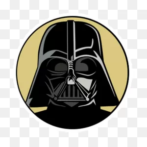 Star Wars Darth Vader Round Sticker - Sticker Mania