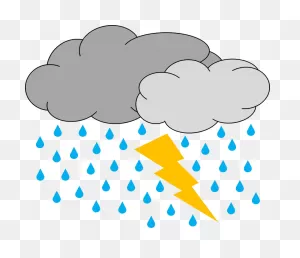 Thunder Storm Clip Art - Thunderstorm Clipart - Png Download ClipartFlare.com 
