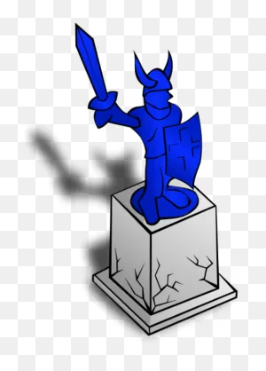 Download Knight Statue Holding Sword And Shield - Statue Clip Art ClipartFlare.com 