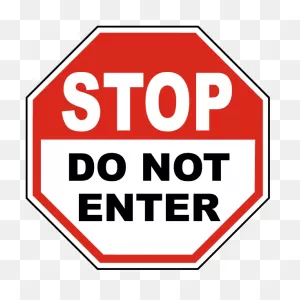 Be Prepared To Stop - Warning Sign - W3-4, Sku: X-W3-4