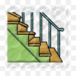 Stairs Picture For Classroom / Therapy Use - Great Stairs Clipart
