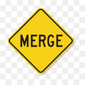 This Merge Traffic Sign Is A Helpful Warning For Road-Users Driving In  Different Lanes., - Merge Road Traffic Control Sign K-0503