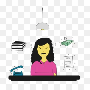 Cartoon Cartoon Clipart - Stress, Communication, Transparent Clip Art