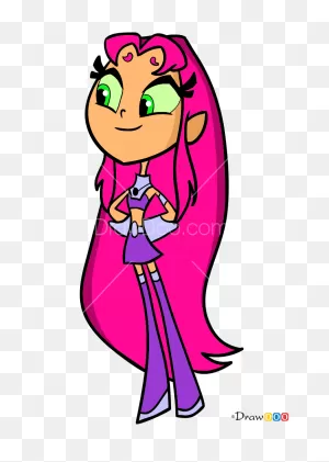 How To Draw Starfire 1, Teen Titans