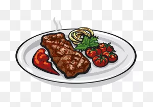 Grilled Roasted Steak Clipart Transparent - ClipartFlare