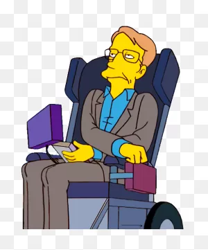 Stephen Hawking | The Simpsons: Springfield Bound | ClipartFlare