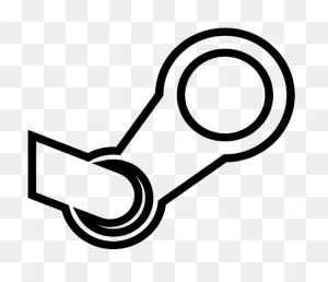 Steam Icon - Line Art - (512X512) Png Clipart Download