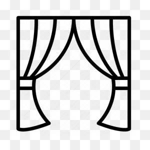 Black And White Theater Drapes And Stage Curtains Borders - Stage ClipartFlare.com 