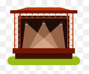 Download Stage Curtains Clipart Theater Drapes And - Stage ClipartFlare.com 