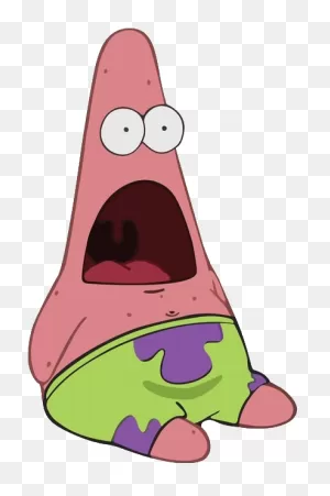 Free Surprised Patrick Transparent, Download Free Surprised ClipartFlare.com 