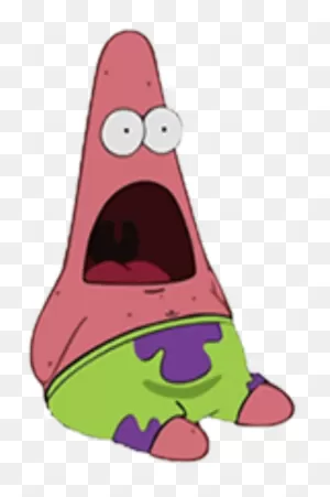 Surprisedpatrick - Patrick Surprised | Full Size Png Download ClipartFlare.com 