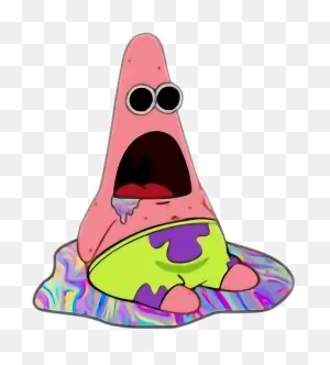 Trippy Sticker - Surprised Patrick | Full Size Png Download | ClipartFlare