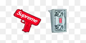 Supreme Money Gun Cursor – Custom Cursor