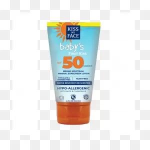 Kiss My Face Baby’S First Kiss Spf 50 Broad Spectrum Mineral Sunscreen  Lotion, 4 Oz., Safe For Baby’S Skin, Mineral Active Ingredients,  Moisturizing ClipartFlare.com 