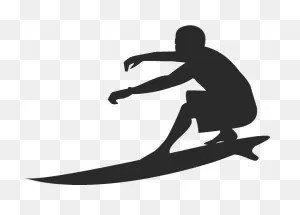 Clip Art Surfing Silhouette Surfboard Euclidean Vector - Surfer ClipartFlare.com 