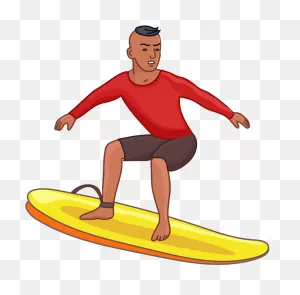 Surfer Clipart - Surfboard - Png Download - Full Size Clipart ClipartFlare.com 