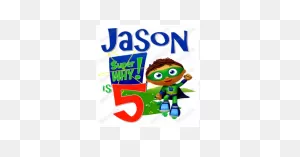 Super Why Birthday Custom Personalized Shirt Iron On Transfer ClipartFlare.com 