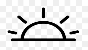 Sunrise Clipart Black And White - Sunrise Icon Png - (512X512) Png ClipartFlare.com 