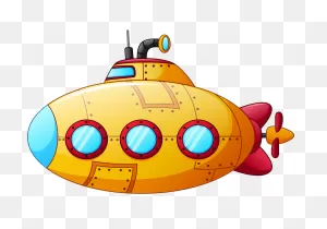 Cartoon Yellow Submarine Png Transparent - ClipartFlare