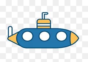 Simple Submarine Drawing Png Transparent - ClipartFlare