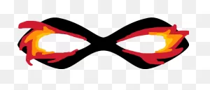 Download Fire Superhero Mask - Full Size Png Image - ClipartFlare