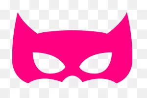Superhero Mask Transparent Pink Clipart - Full Size Clipart ClipartFlare.com 