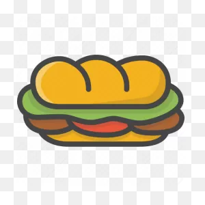 Fast, Filled, Food, Outline, Sandwich, Sub Icon - Download On Iconfinder