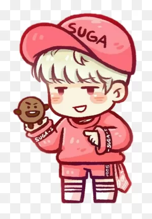Bt21 Shooky And Suga - (447X643) Png Clipart Download