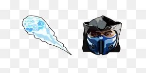 Mortal Kombat Cursor With Sub-Zero & Iceball - Sweezy Custom Cursors
