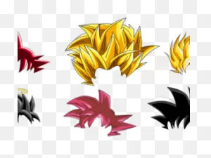 Goku Clipart Psd - Son Goku Super Saiyan Hair - Png Download ClipartFlare.com 