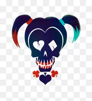 Harley Quinn Skull Suicide Squad Transparent By Classicgameguys On ClipartFlare.com 