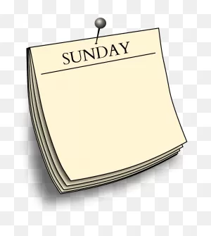 Note Sunday Clipart. Free Download Transparent .png | ClipartFlare