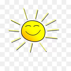 Smiling Sunshine Clipart