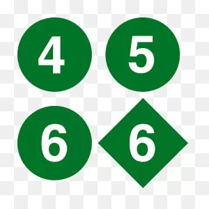 Download New York Subway 4 5 - 4 5 6 Train Logo - Full Size Png ClipartFlare.com 