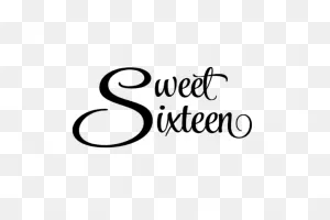 Sweet Sixteen Graphic Cutting Files PNG-WebP