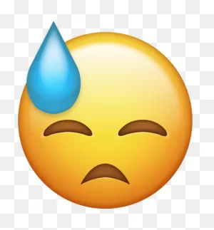 Sweat Emoji [Free Download Ios Emojis] | Emoji Island
