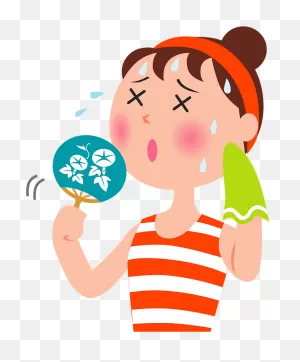Woman Hot Sweat Clipart - Heat Stroke - Png Download - Full Size ClipartFlare.com 