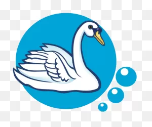 Swan - Swan Clipart Black And White - Png Download - Full Size ClipartFlare.com 