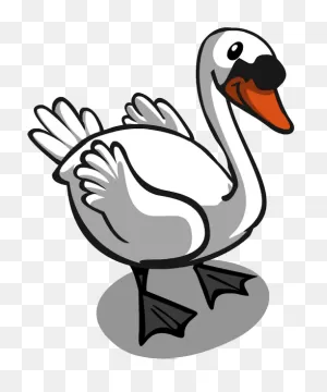 The Ugly Duckling Is Happy - Ugly Duckling Swan Clipart - (500X600 ClipartFlare.com 