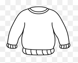 Black And White Sweater Clip Art - Black And White Sweater Image ClipartFlare.com 