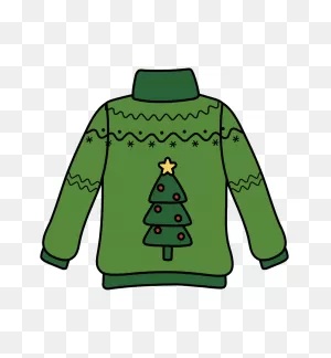 Ugly Christmas Sweater Clipart Transparent 1 - ClipartFlare