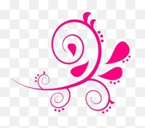 Paisley Swirls Pink - Free Vector Graphic On ClipartFlare