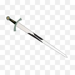 Sword With Brown Handle Vector Graphics | Free PNG-WebP