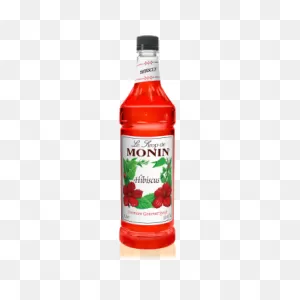 Monin Hibiscus Syrup (1L), H-Hibiscus, 1.0L